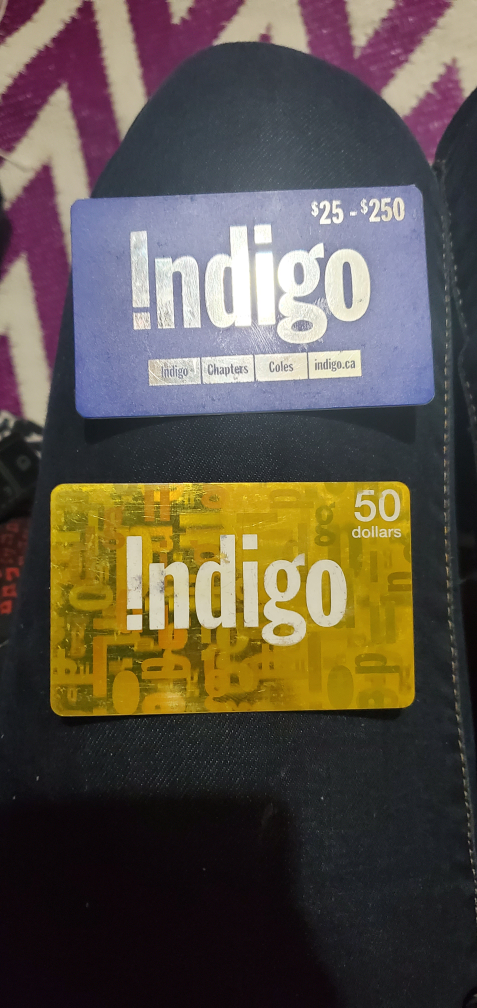 Indigo & chapters gift cards the todal is 130 asking 110 - photo 4