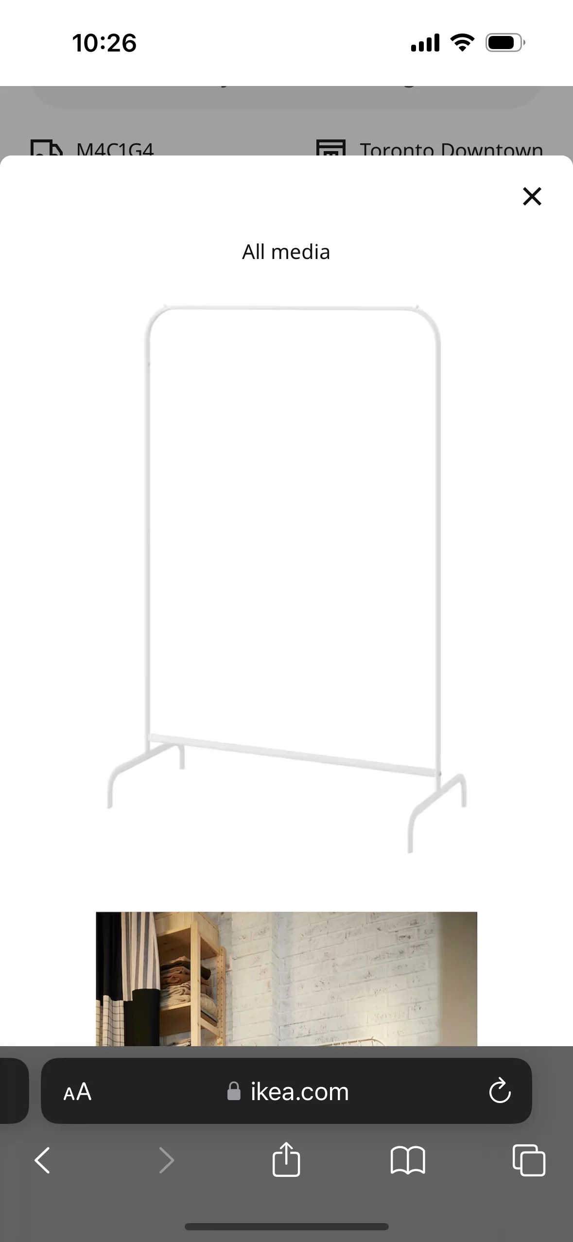 IKEA MULIG Clothes Rack image indicator(2)