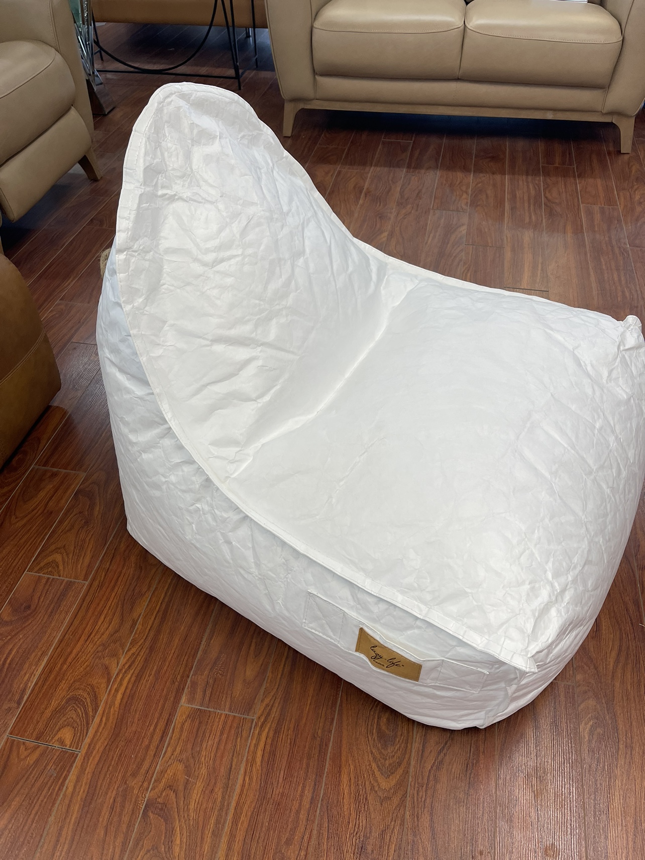White Beanbag Chair