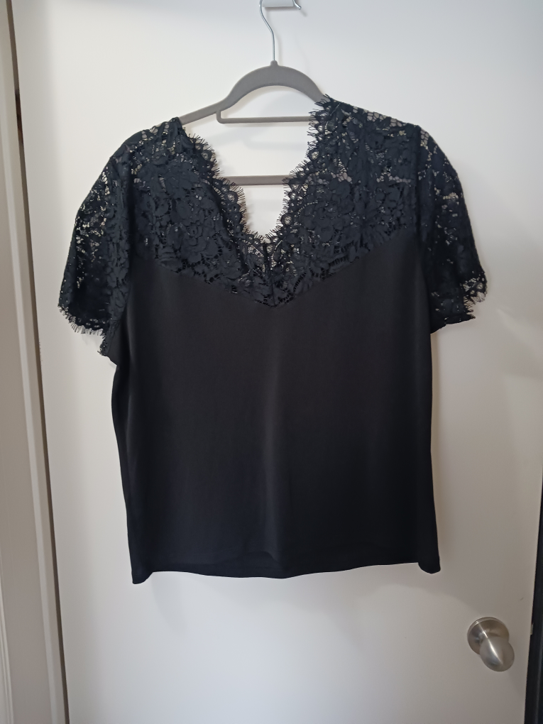 Black Lace Top, from Ricki's, XL - photo 2