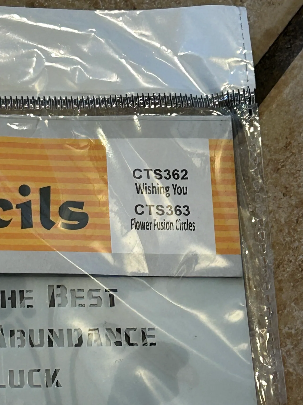 Small Stencil Set - Wishing You & Florals image indicator(2)