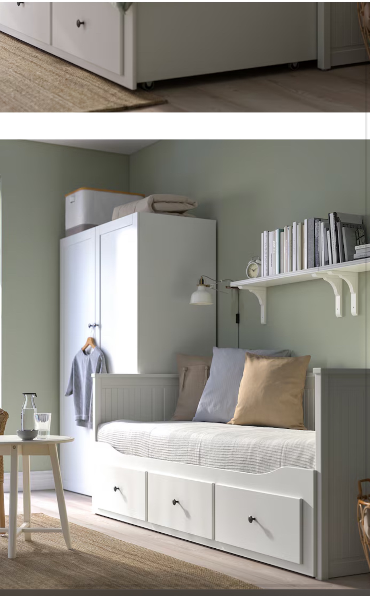 White Daybed with Storage Drawers (Mattress not included) - photo 3
