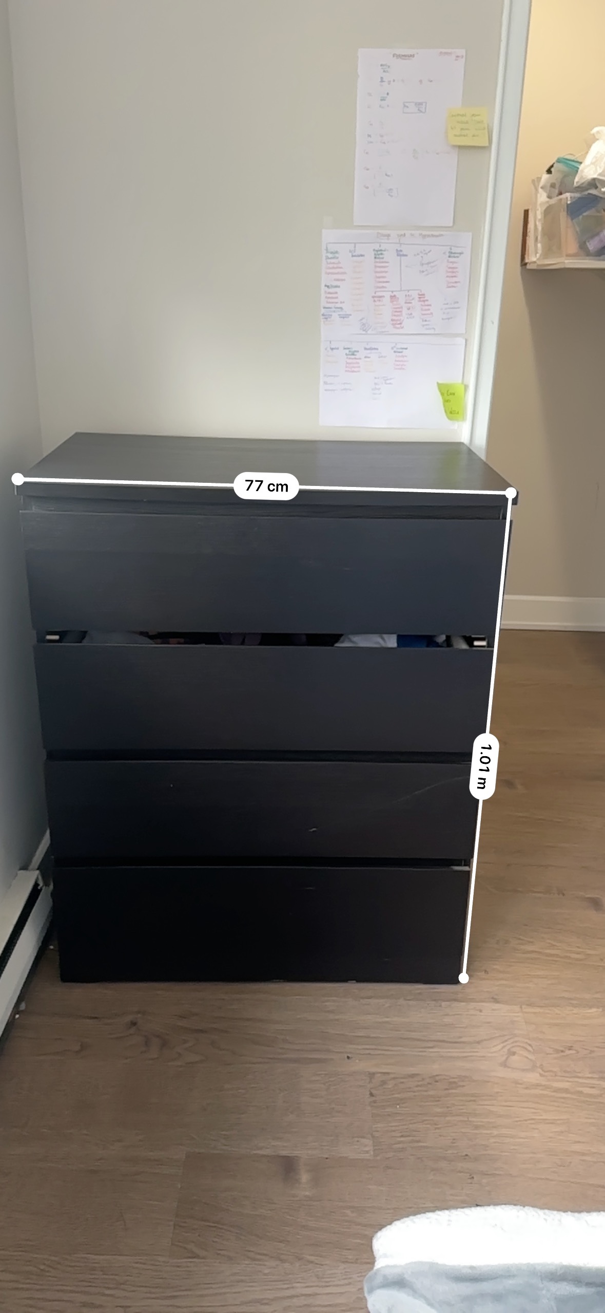 Black Four Drawer Dresser - photo 2