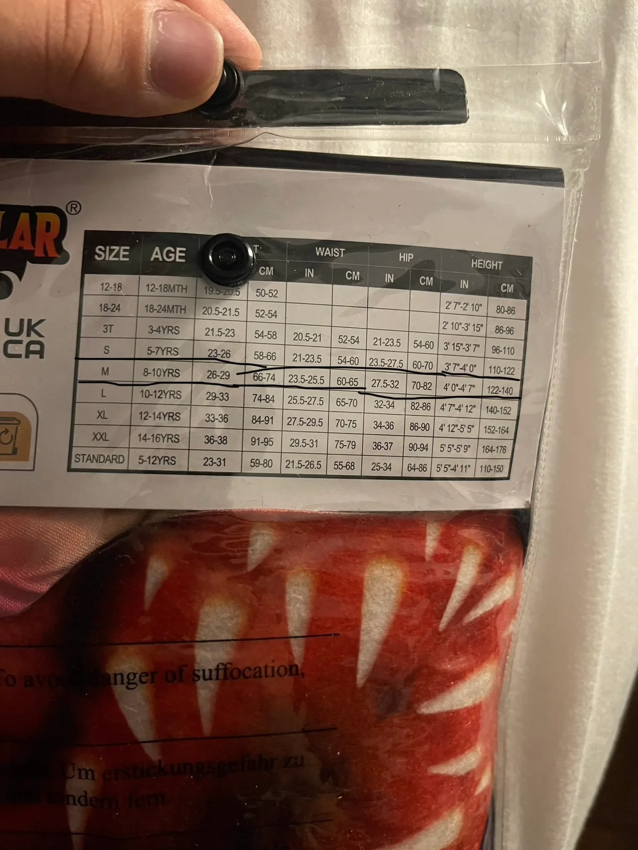 Stranger Things Demogorgon Costume - size kids medium image indicator(3)