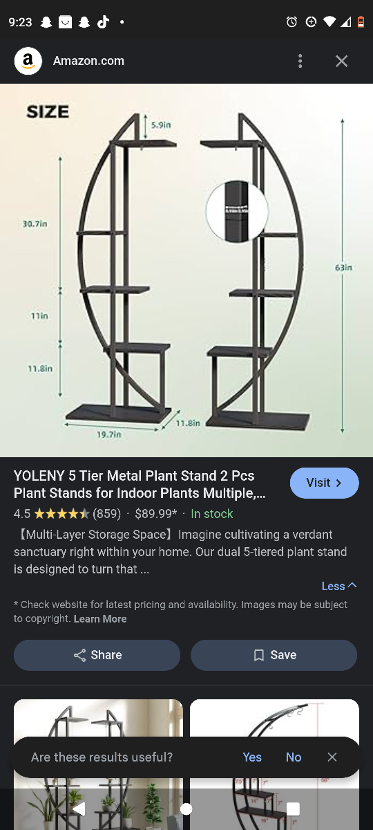 5 Tier Metal Plant Stand - photo 2