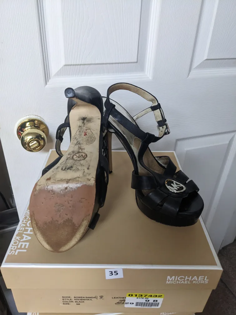 Michael Kors Black Platform Sandals image indicator(3)