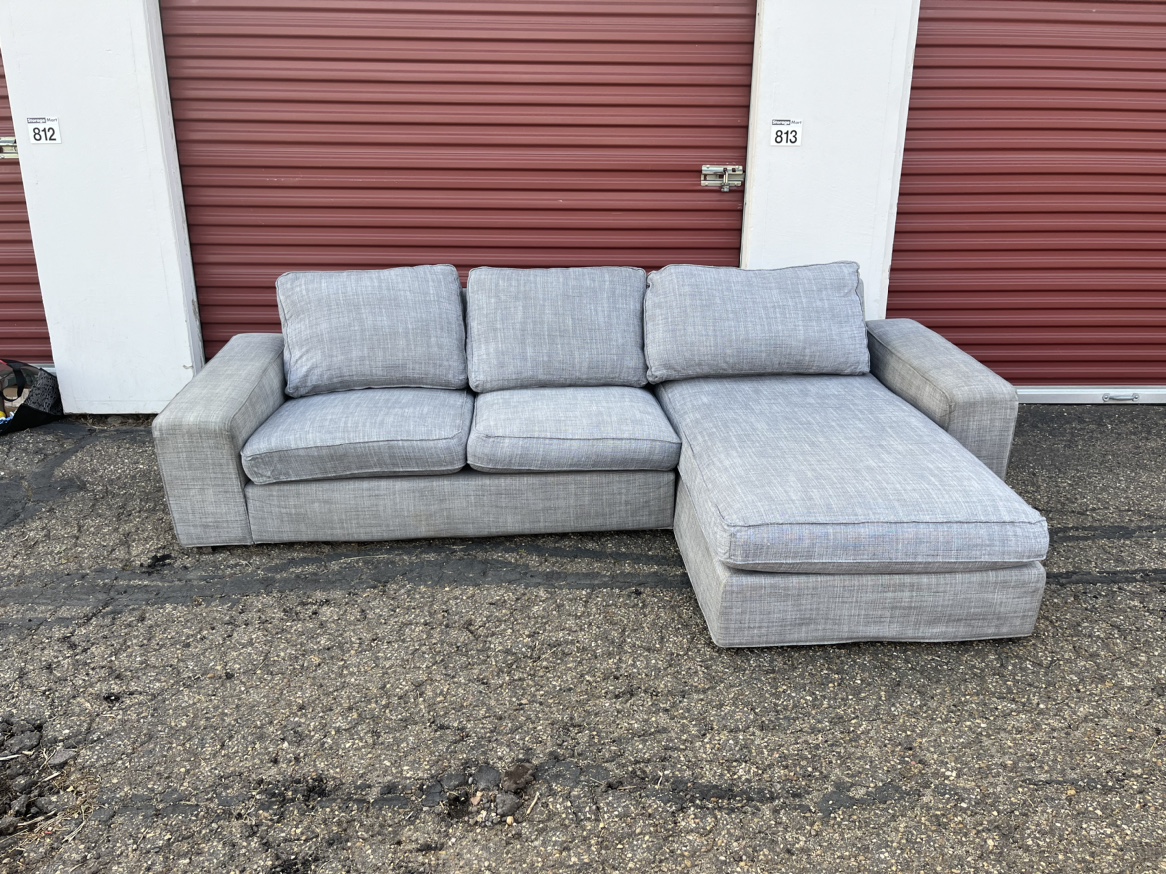 Grey Sectional Sofa (free delivery)
