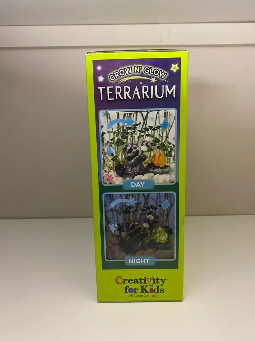NEW Kids Grow ‘n Glow Terrarium Kit – STEM Craft Gift image indicator(3)