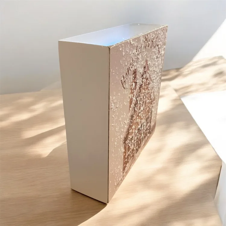 NEW Wooden Box Sign Distressed Home for the Holidays Gingerbread image indicator(5)