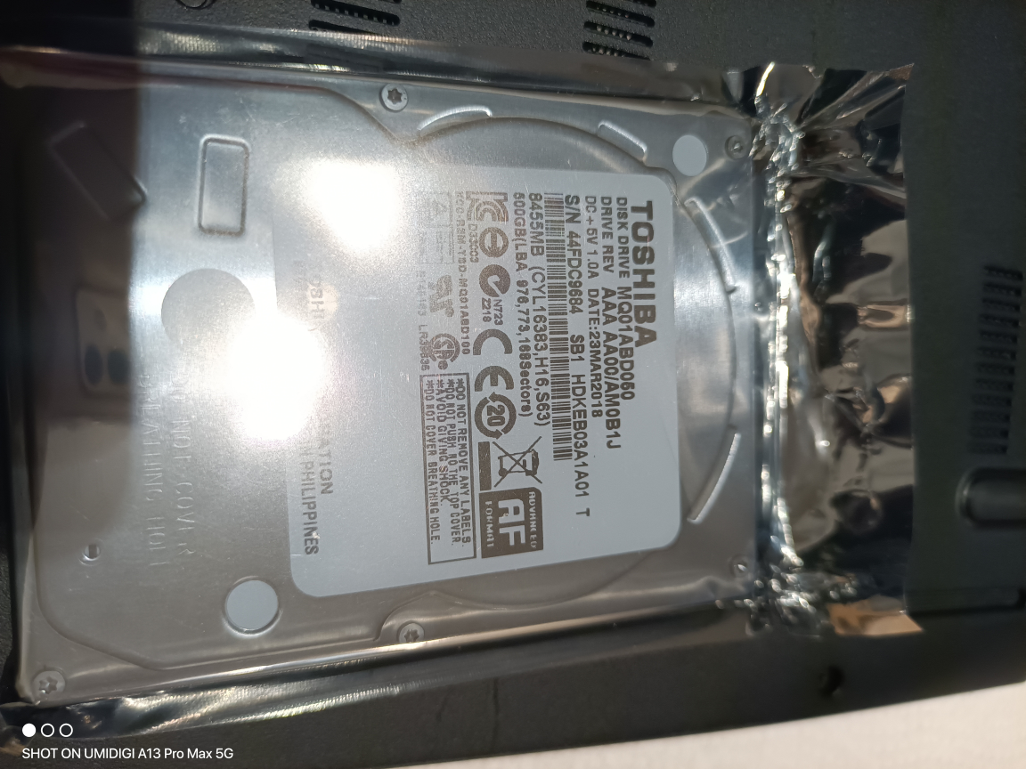 Toshiba MQ01ABD000 1TB 2.5" Hard Drive