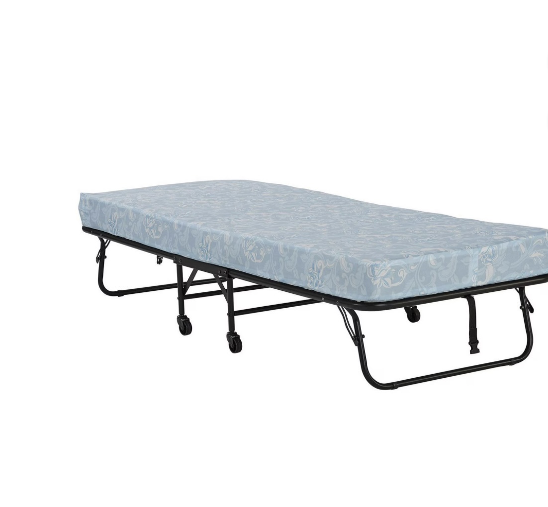 Folding bed - metal frame with 4” mattress - photo 2