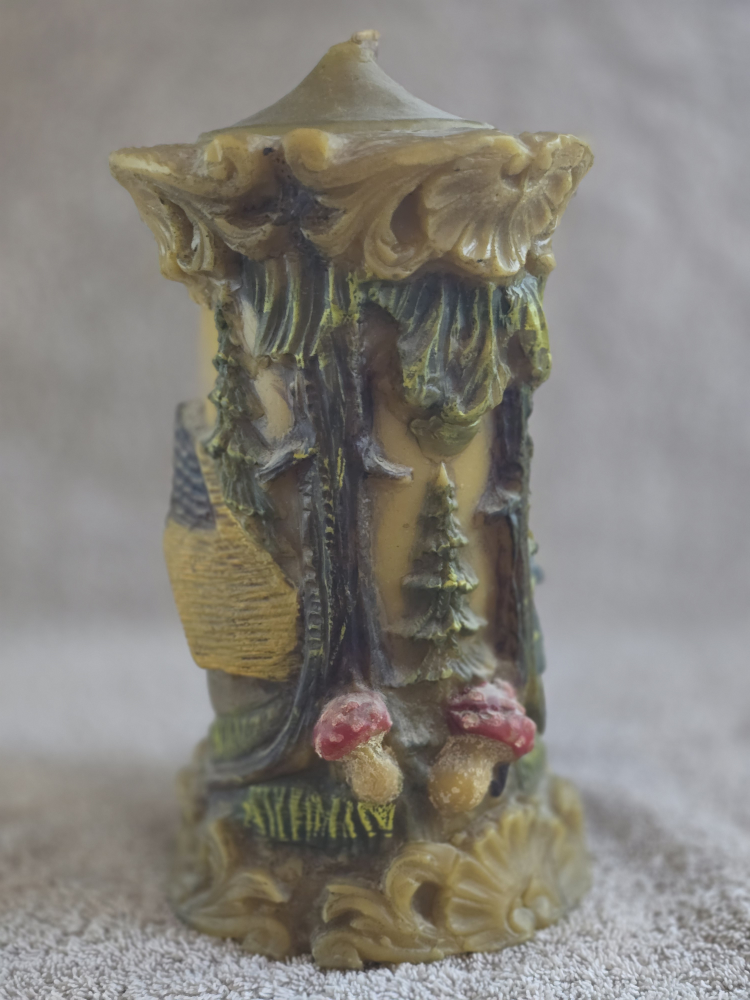 Hand Carved Candle Johann Gunter Schwarzwald Germany - NOT Used - photo 3