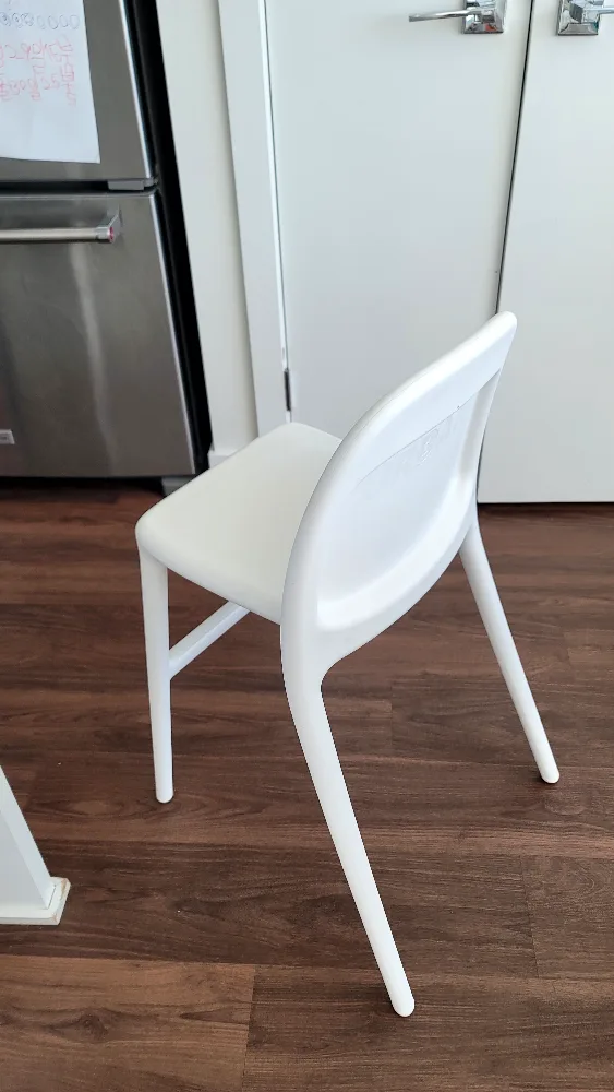 Urban White Plastic Chair for child image indicator(2)