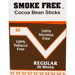 cocoa bean cigarettes safe 1 Pack 100% Nicotine-Free Sticks - Regular Flavor Cocoa Bean Sticks, Cherry Flavor