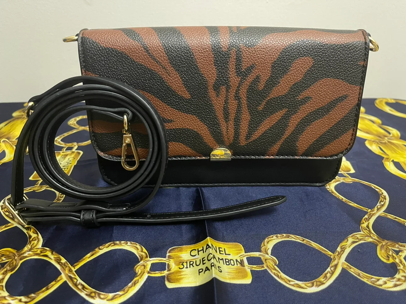Zebra Print Crossbody Bag thumbnail