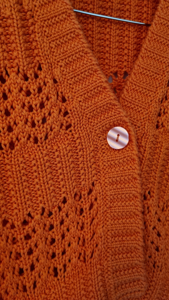 Orange Knit Cardigan - photo 3