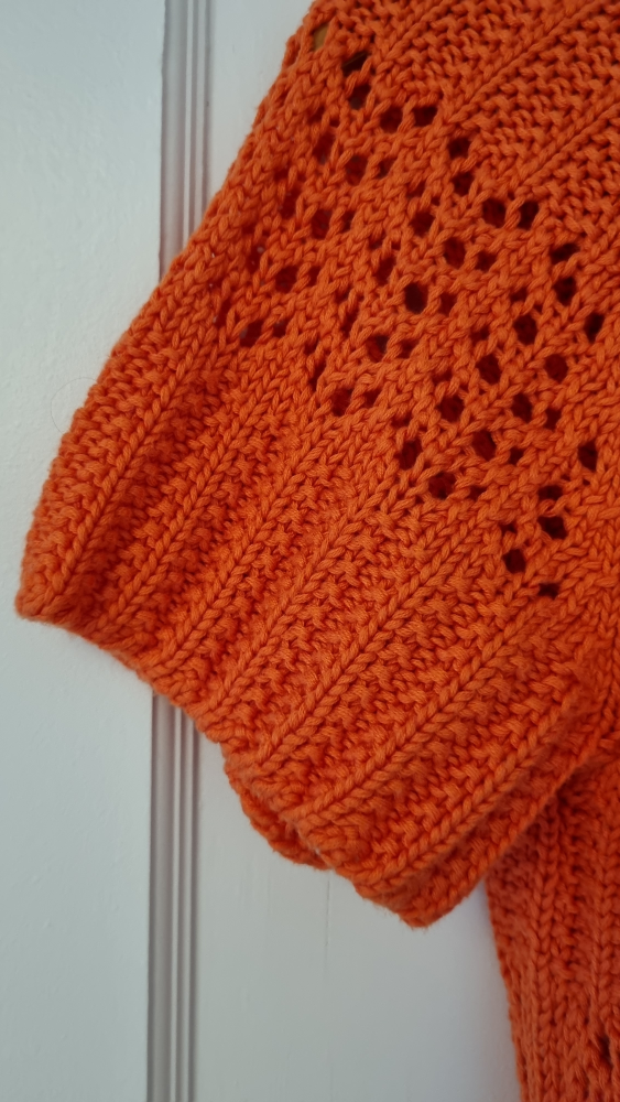 Orange Knit Cardigan - photo 4