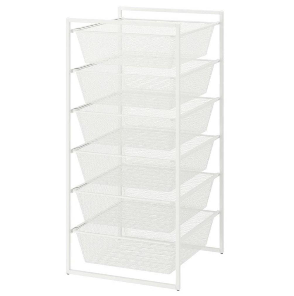 White Wire Storage Shelf
