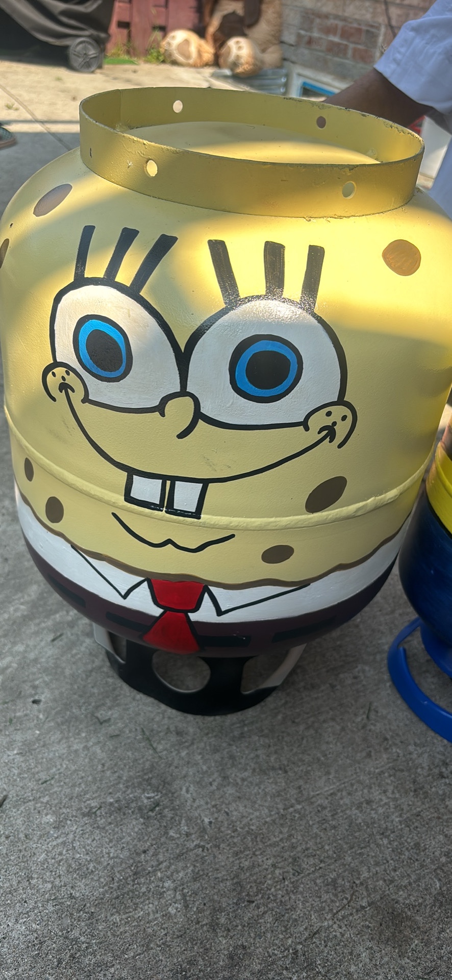 SpongeBob and Minion Propane Tanks