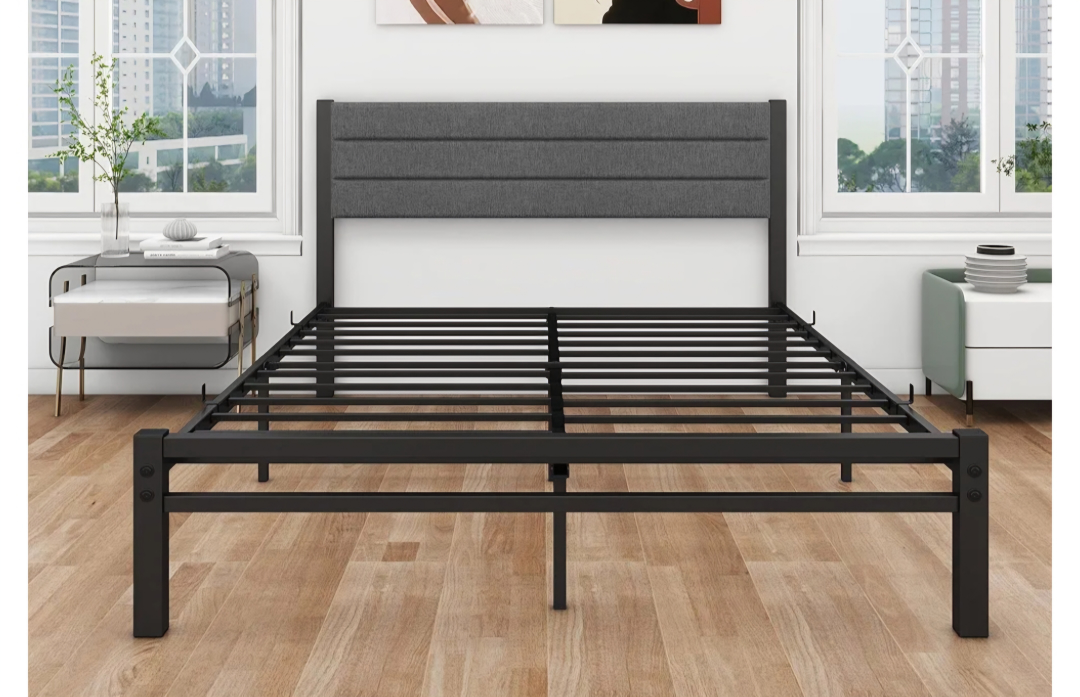 Queen Bed Frame with headboard.