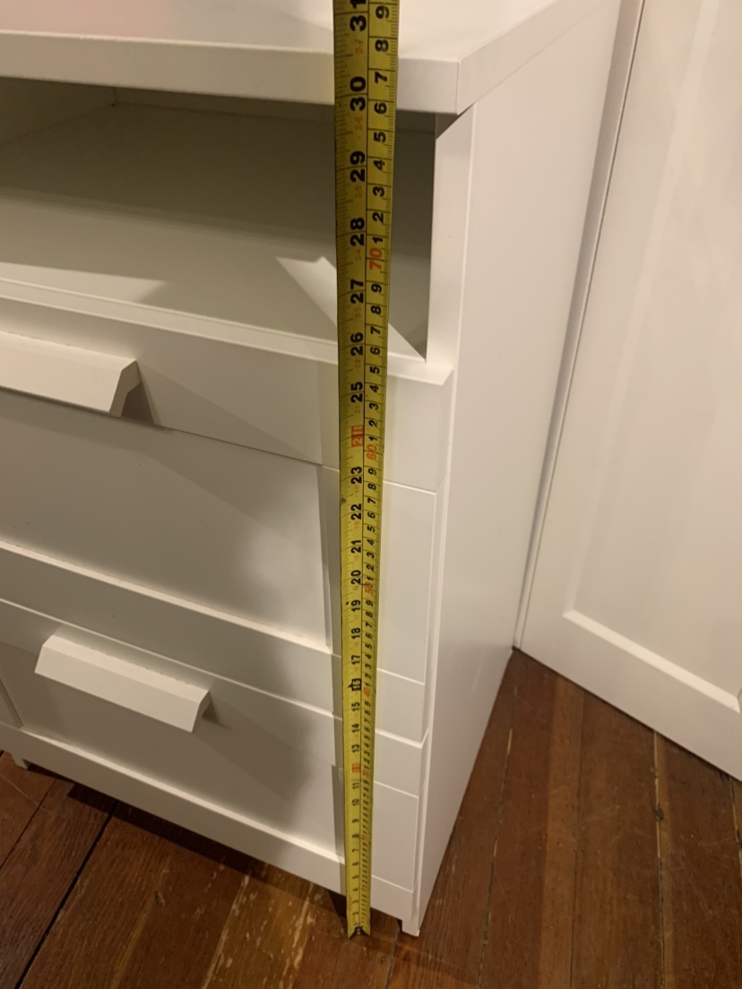 IKEA Brimnes White 2 Drawer Nightstand - photo 4