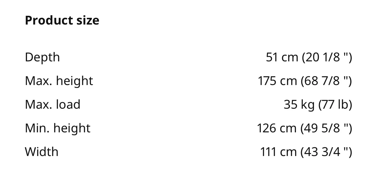 IKEA White Clothing Rack image indicator(3)