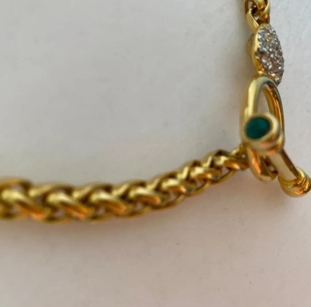 Gold Chain Necklace with Heart Charm image indicator(7)