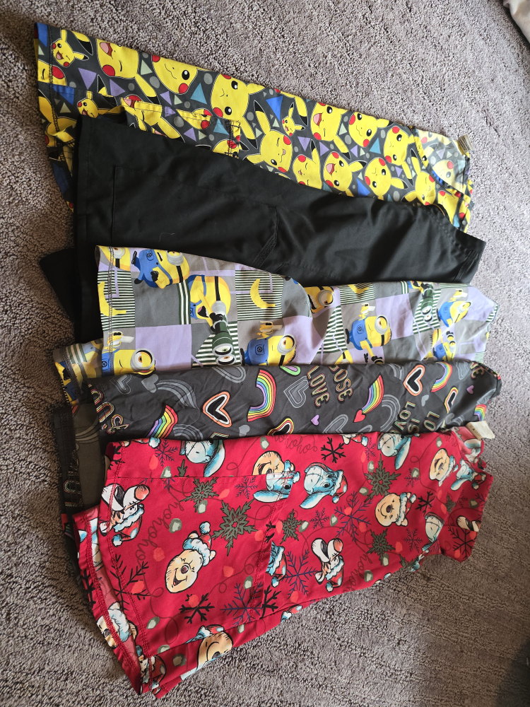 Bundle of Five Scrubs Tops
