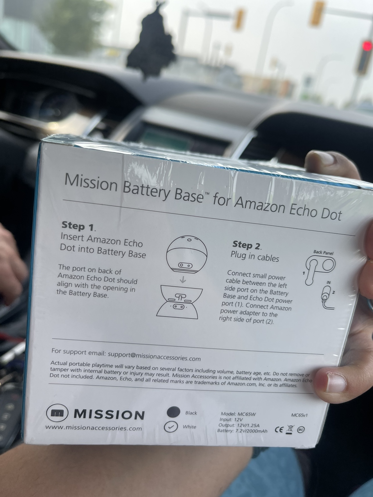 Mission Battery Base for Amazon Echo Dot (4th Gen) - photo 2