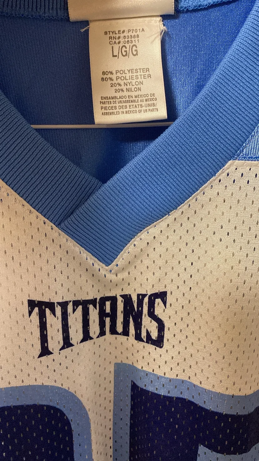 Vintage Puma Tennessee Titans Eddie George NFL Football Jersey L image indicator(4)