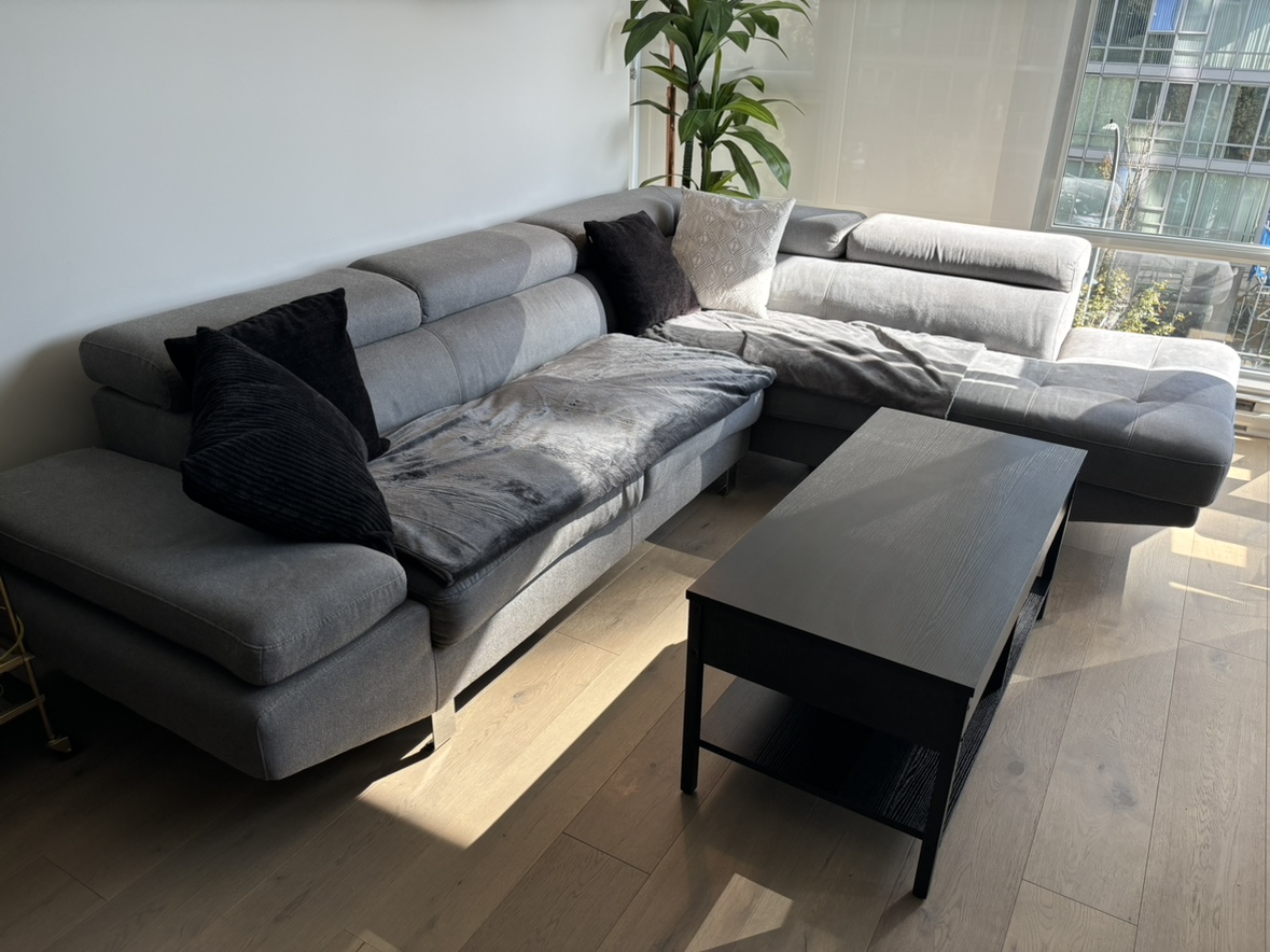 Grey Sectional Sofa - see description - photo 2