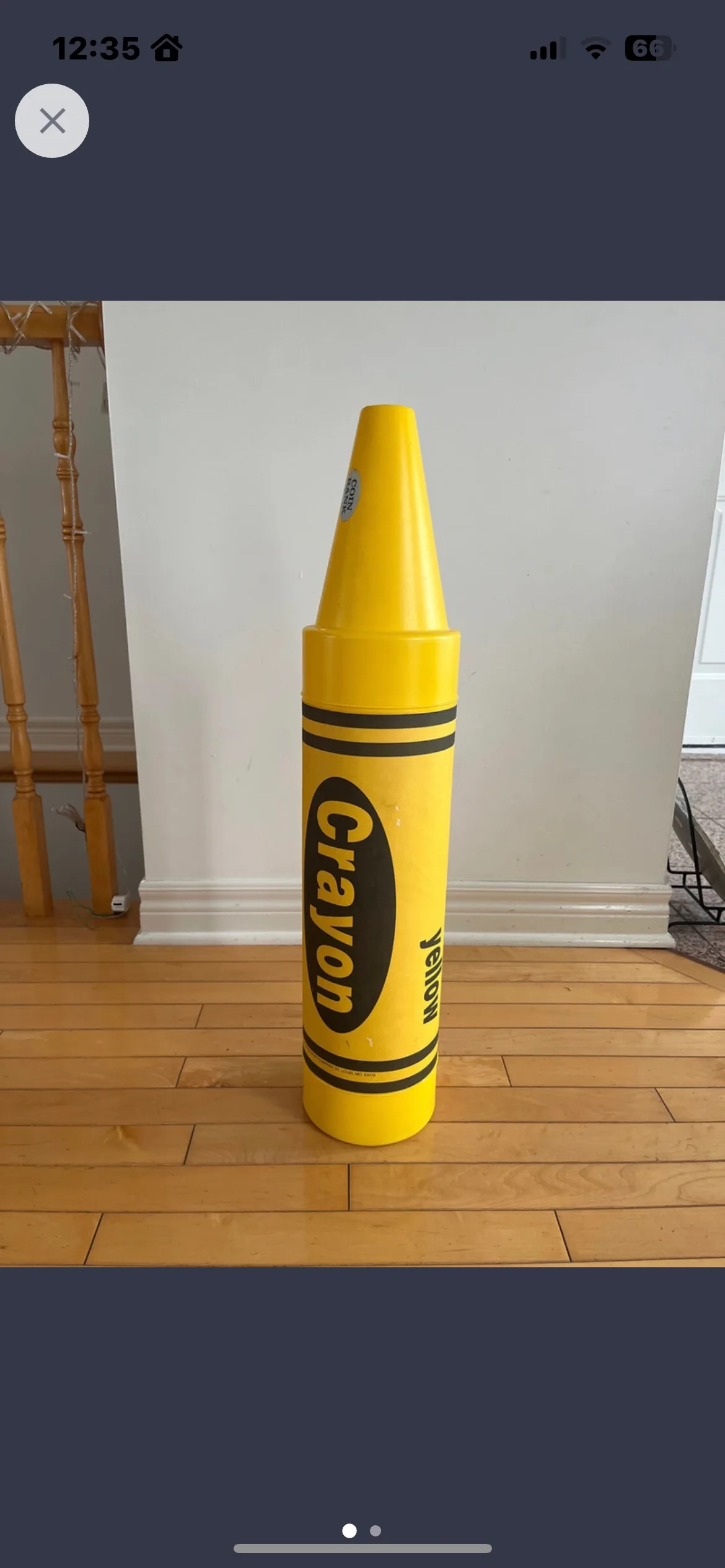 Vintage blow mold coin bank image indicator(2)