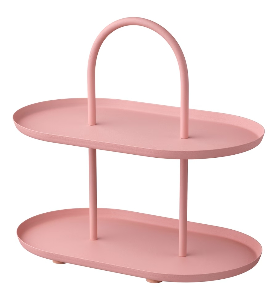 Pink food/dessert serving stand 🧡