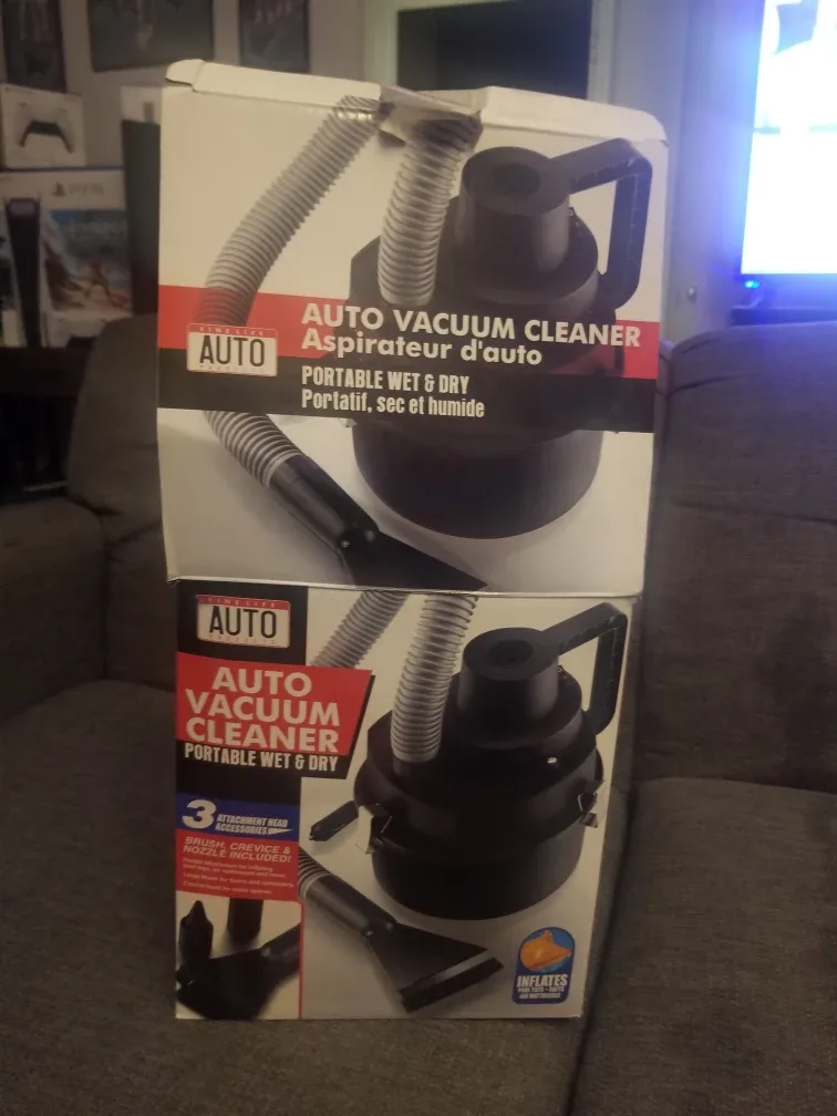 Brand New Portable Auto Vaccum Cleaner (Wet and Dry) thumbnail