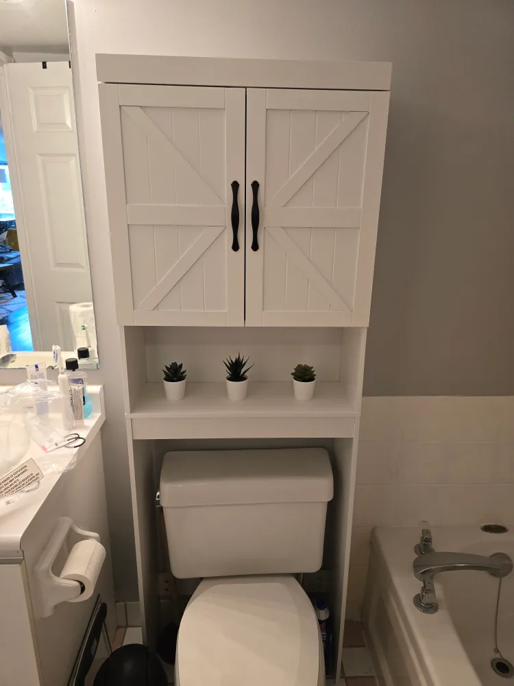 Over The Toilet Storage Cabinet - White thumbnail