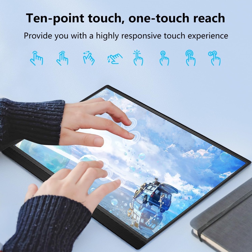 15.6 Inch Touchscreen Portable Monitor - photo 2