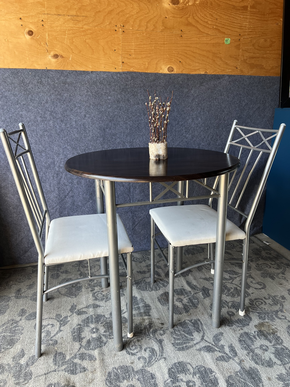 Small Round Table and Two Chairs