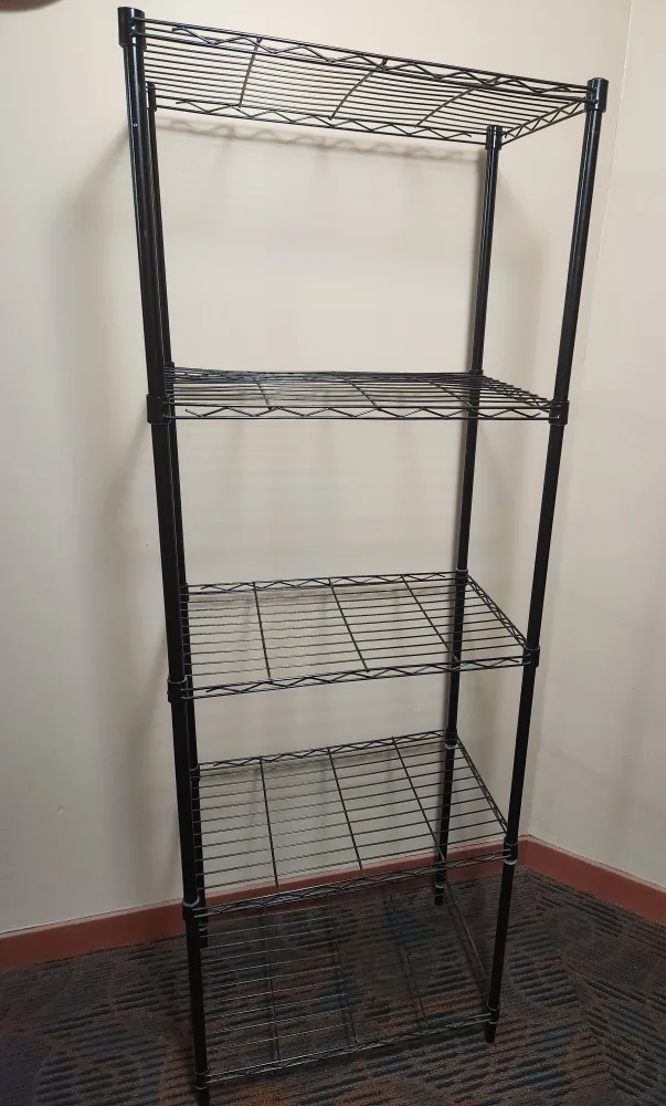 Black Metal Shelving Unit thumbnail