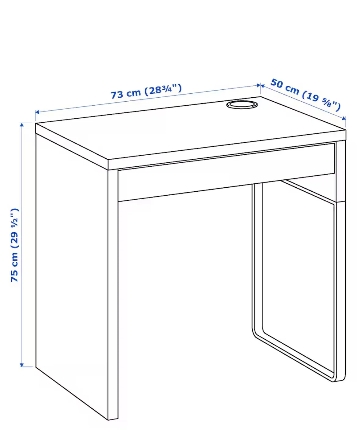 MICKE IKEA Desk in Amazing Condition image indicator(4)