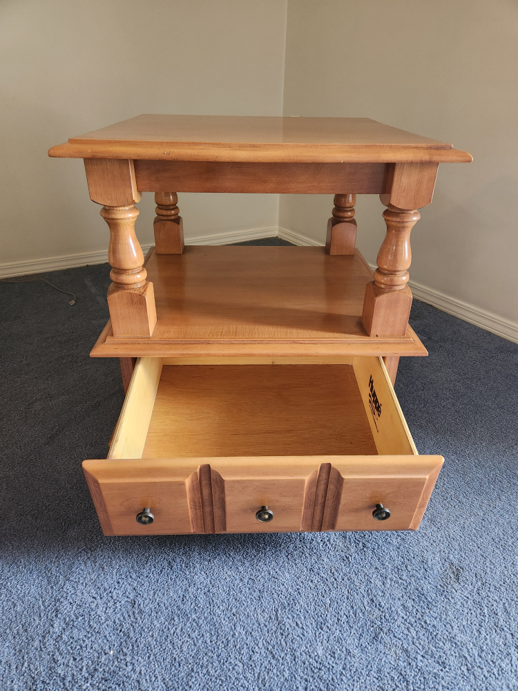 Solid Wood Side Table - photo 2