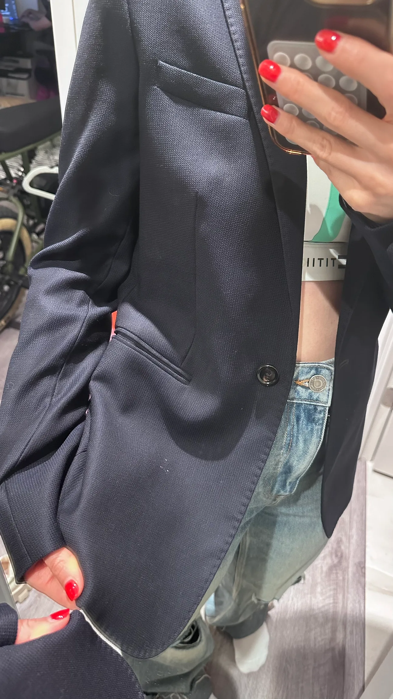 Massimo Dutti Black Blazer image indicator(3)