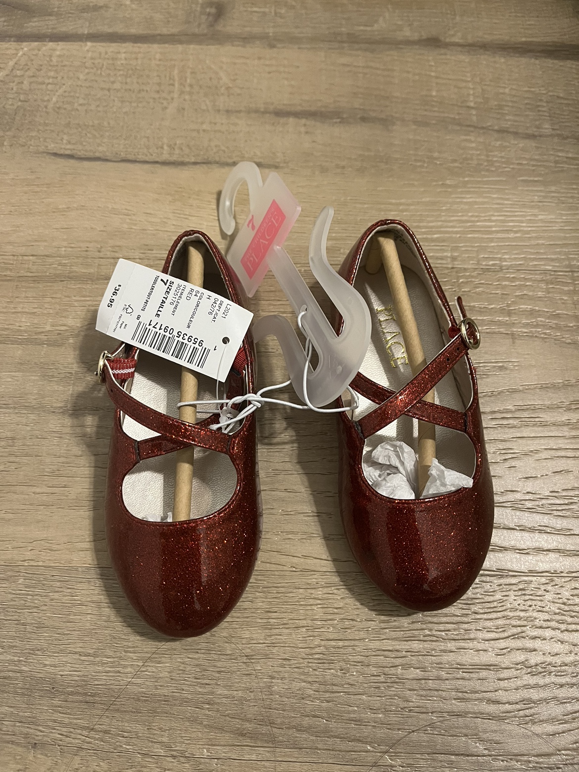 Brand new Red Glitter Toddler Shoes