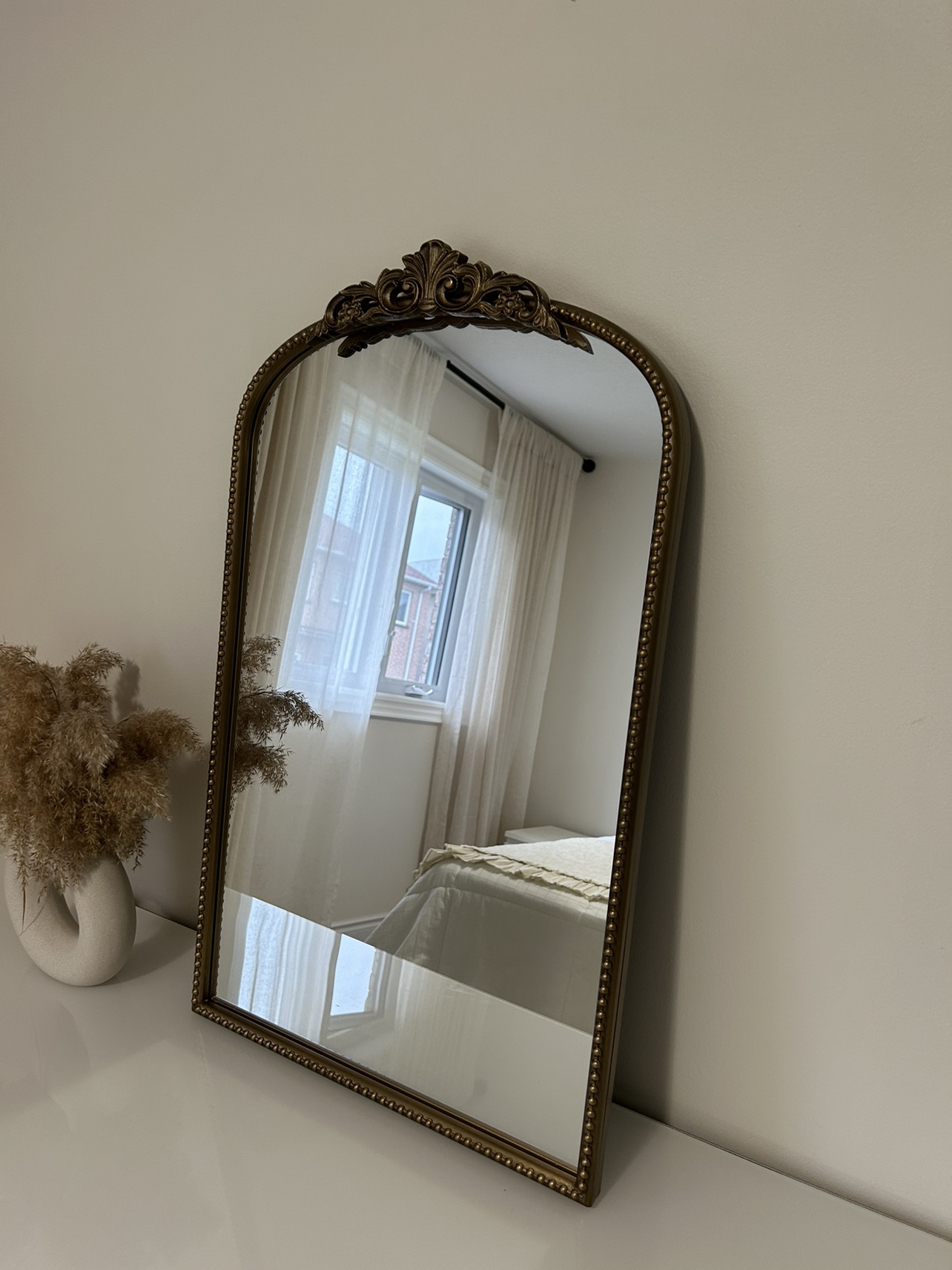 Gold antique Arch Mirror - photo 5