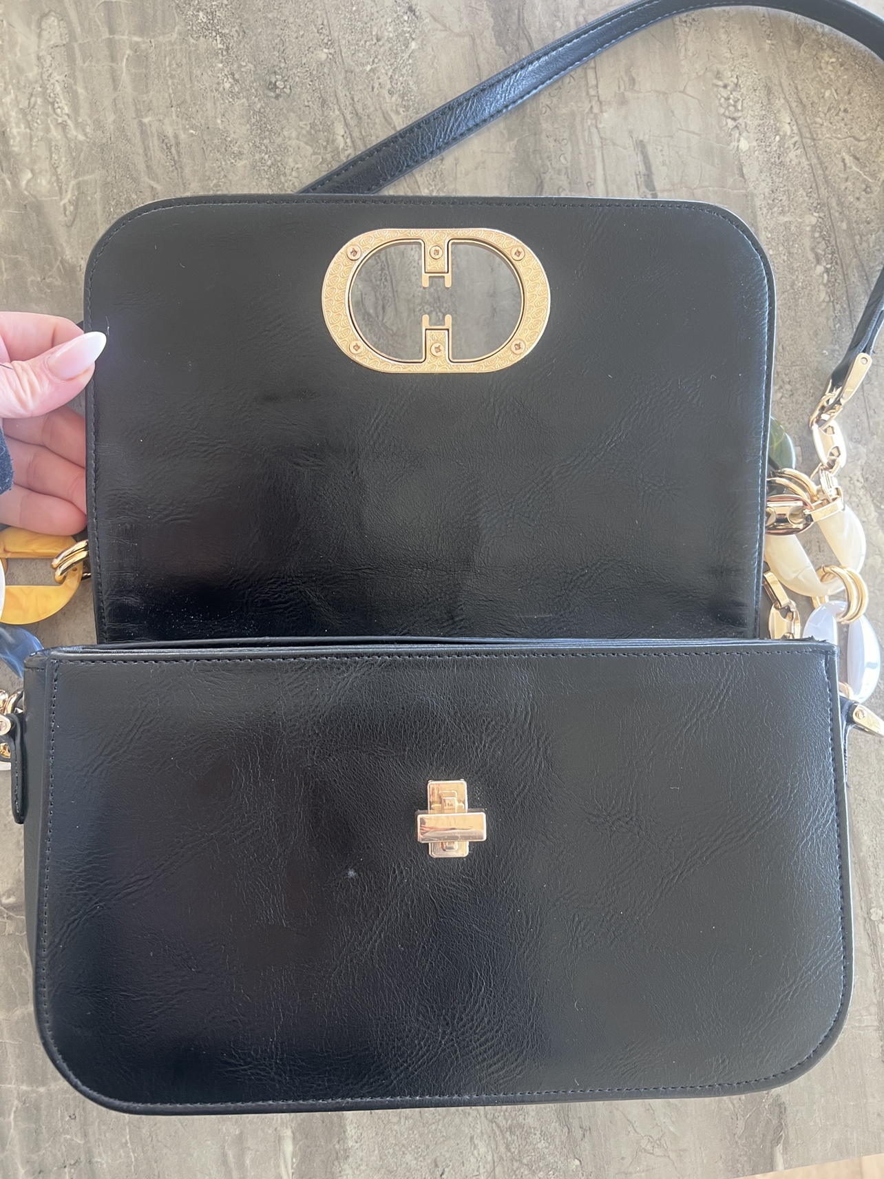 Black leather Bag - photo 2