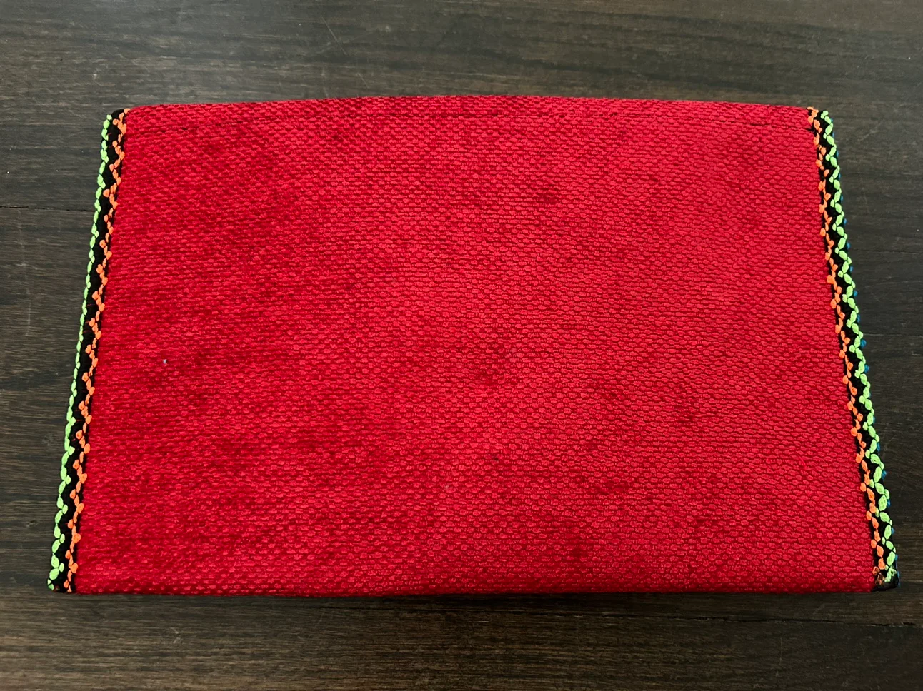 Egyptian Linen Clutch - 19cm x 30cm - Red, Blue, Yellow image indicator(3)