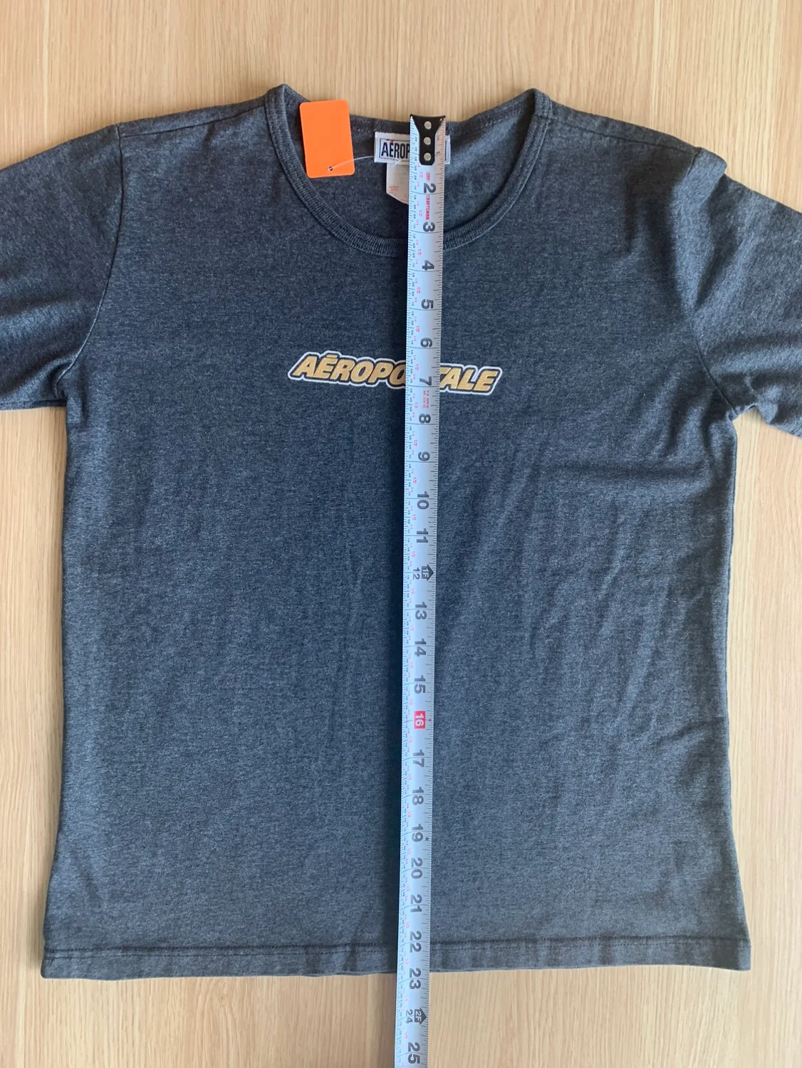 90s Vintage 50/50 Aeropostale Heather Grey T-Shirt image indicator(4)