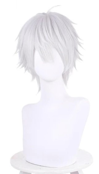 Silver white Cosplay Wig halloween