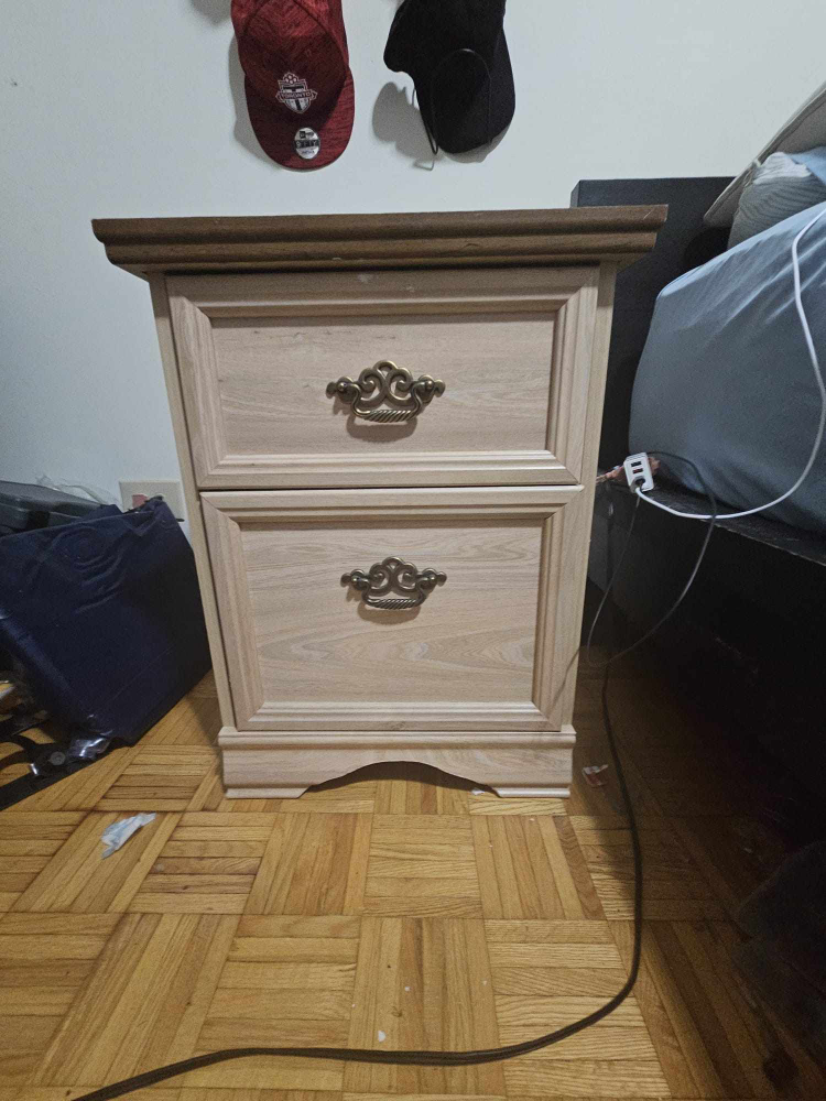 2 Nightstands with  Drawer and large storage space