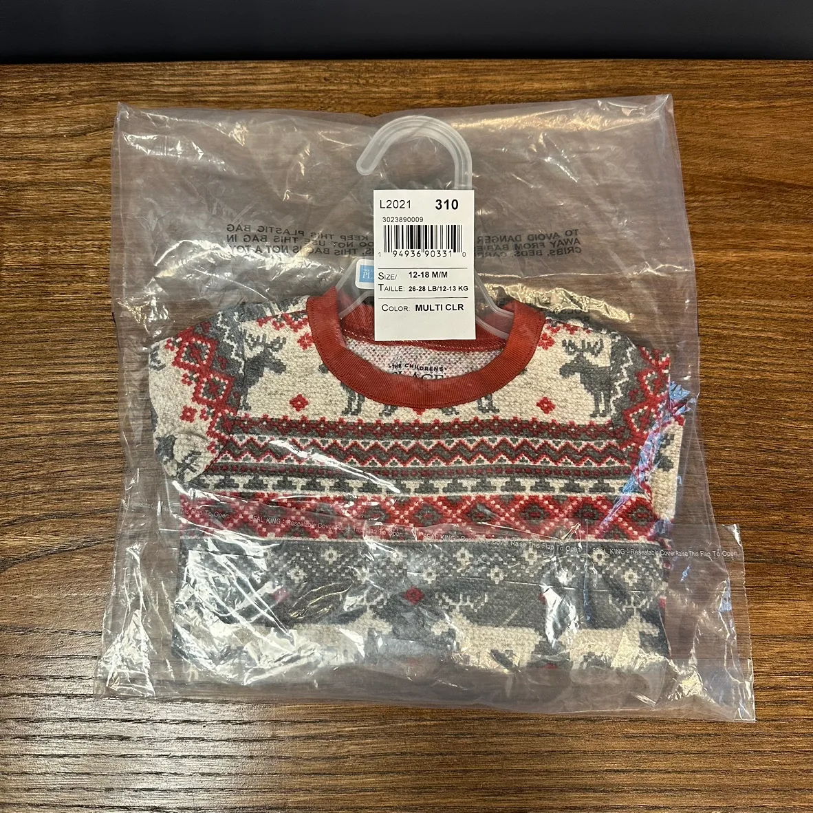 Christmas Reindeer Pajama Set - Baby 12-18 Months thumbnail