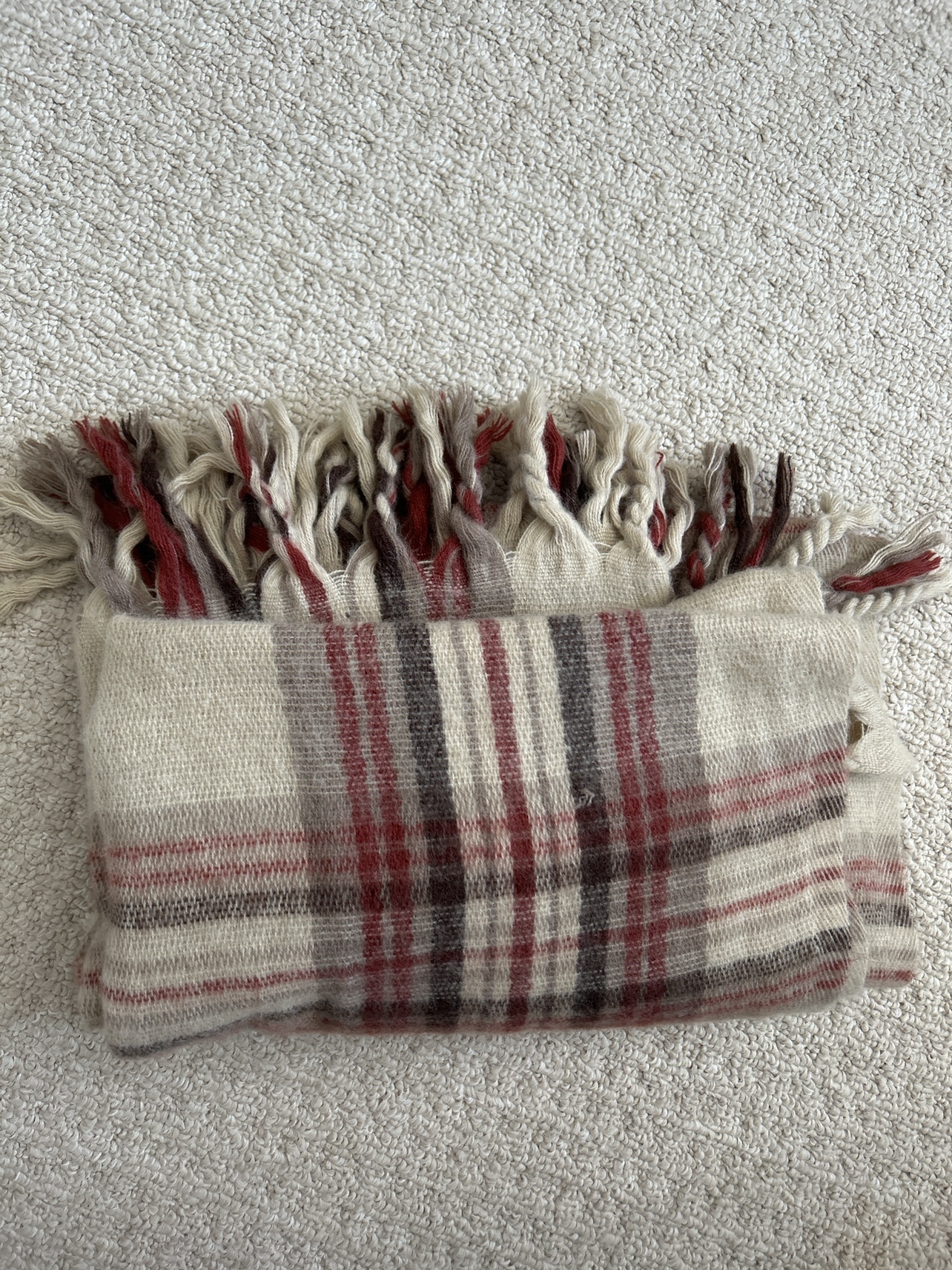 Large Plaid Scarf - Soft